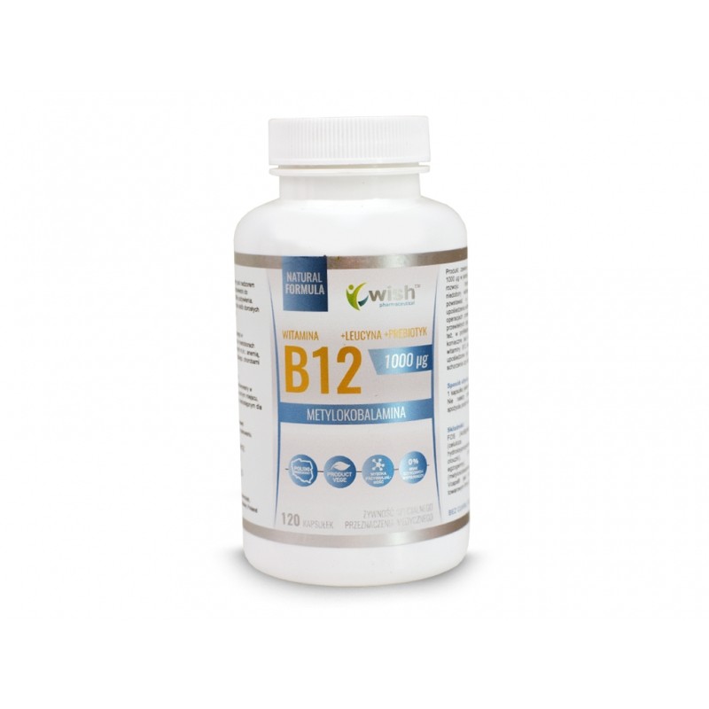 Witamina B12 metylokobolamina 1000ug -120 kap WISH