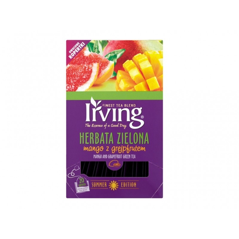 Herbata zielona mango/grapefruit 20kop Irving